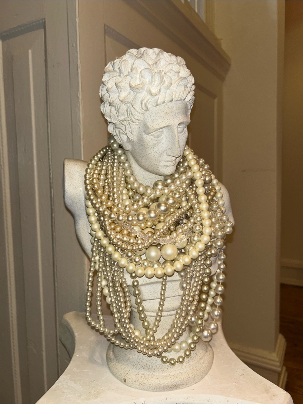 15 Piece Faux Pearl Necklace Collection - Many Styles & Sizes - Wedding Party!